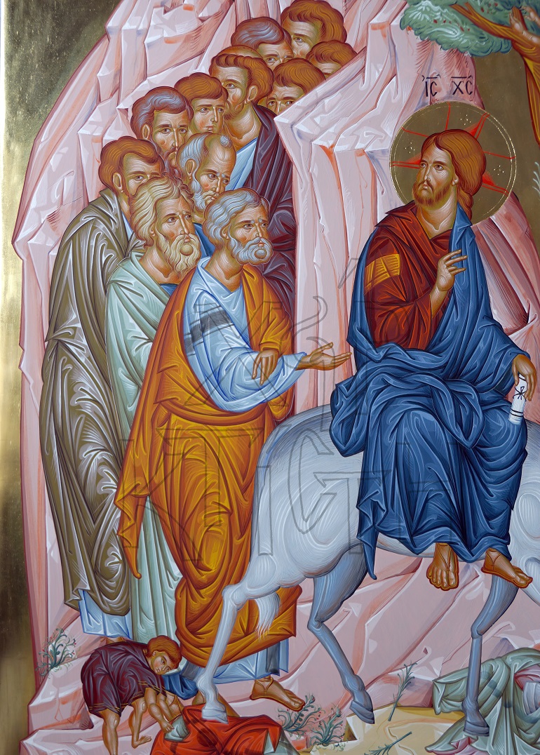 Der Einzug in Jerusalem, Detail
