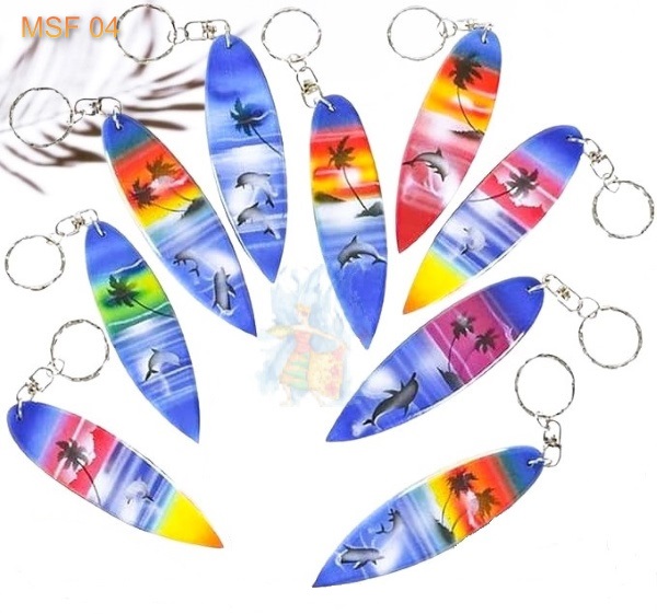 Bali Handicrafts Miniature Surfboard keychain Length 5cm