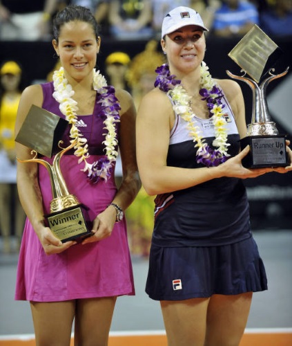 Ana Ivanovic (Winner) and Alisa Kleybanova (Runner-up)