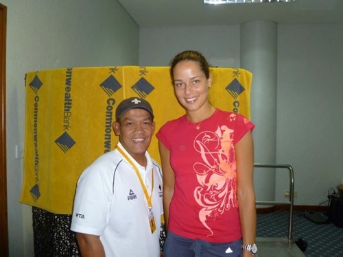Ana Ivanovic with Windhu Supriyono Orelup