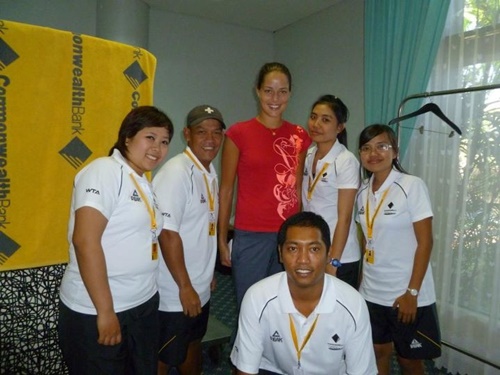Ana Ivanovic with Windhu Supriyono Orelup,Yanti,Cristi Putri Dewanti and others