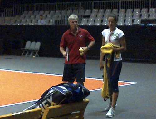 Ana Ivanovic with her Coach Nigel Sears