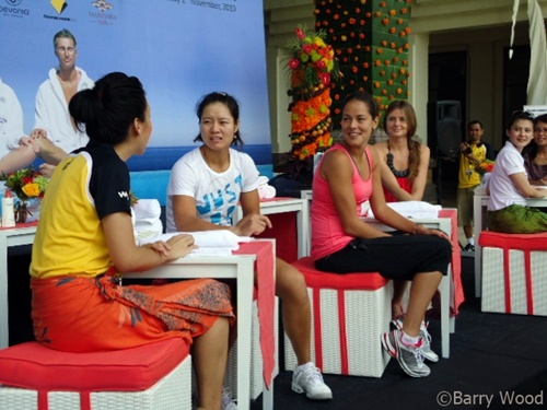 Angelique Widjaja  is hosting Li Na,Ana Ivanovic and Daniela Hantuchova at a Mandara Spa