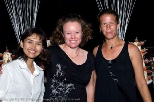 from right - Melinda Czink, Natalie Grandin and a friend