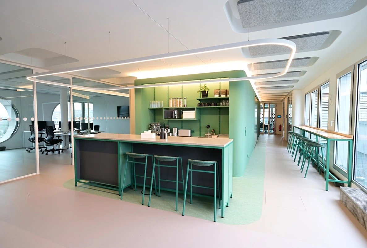 communitybereich nah an den Arbeitsräumen