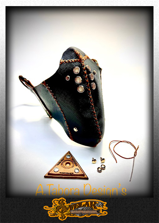 Italian adjustable Leather Mask