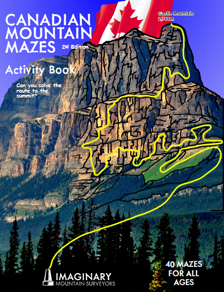 The cover image of Canadian Mountain Mazes, second edition