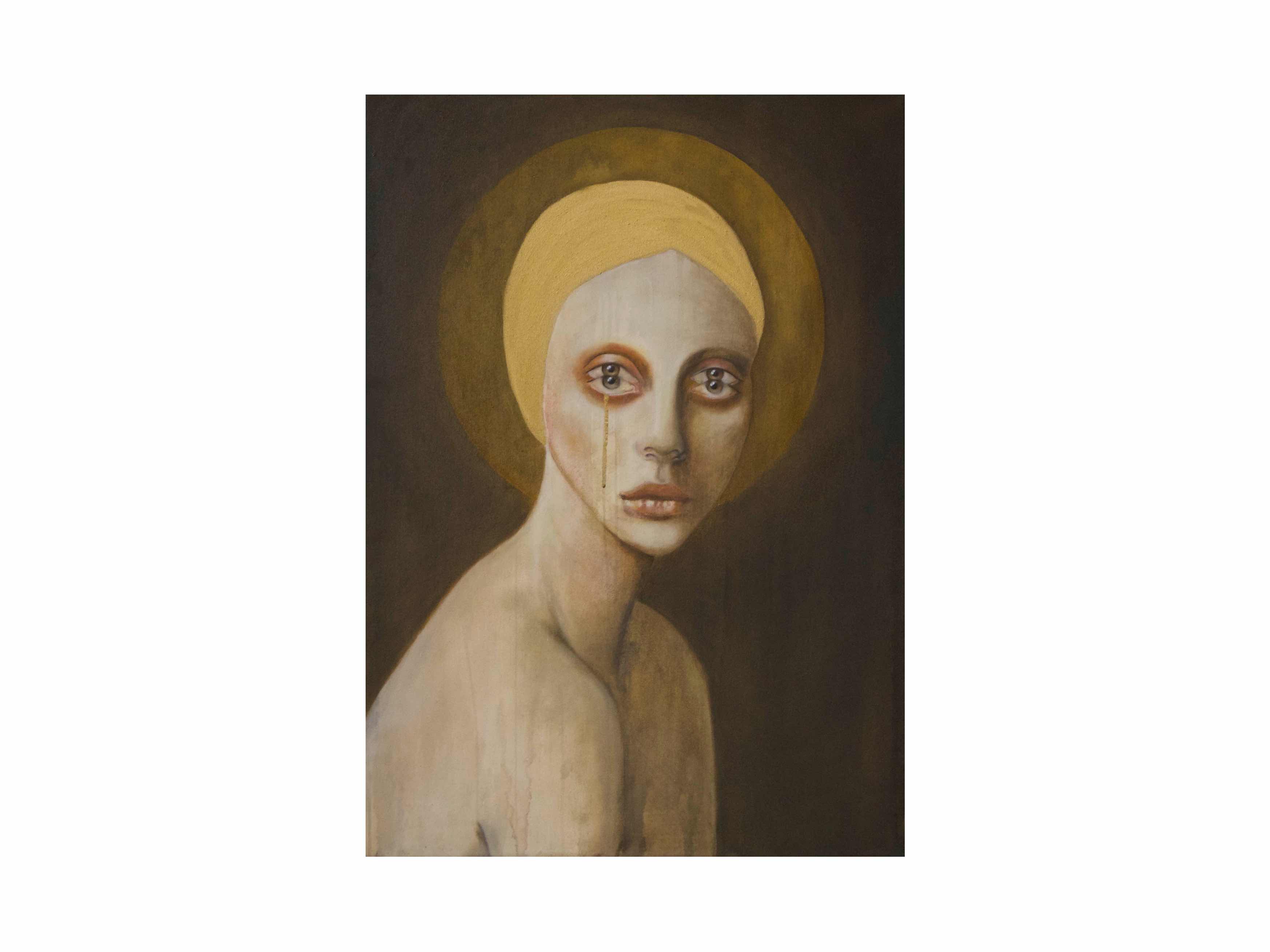 Belladonna, oil and acrylic on cotton, 2019