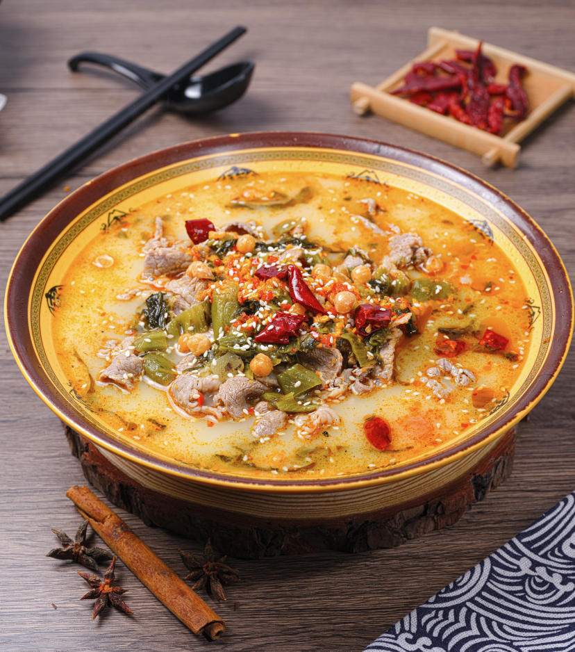 金汤酸辣肥牛 Golden Soup Hot and Sour Beef