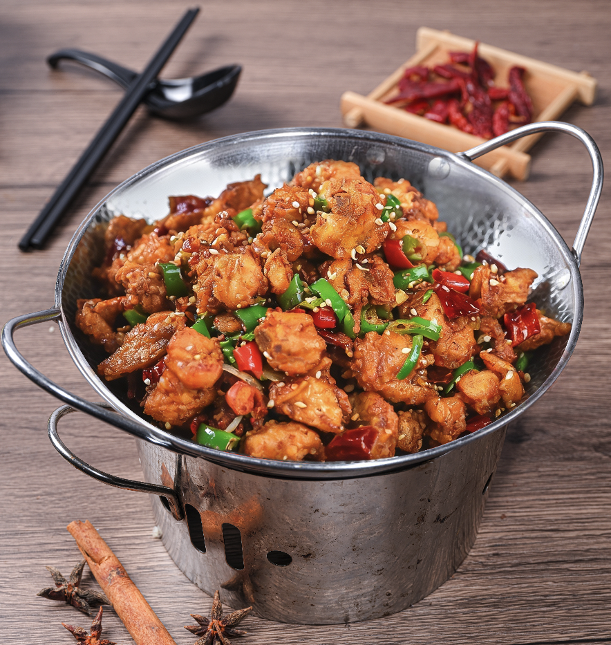 干锅小炒鸡 Dry Pot Flavored Chicken