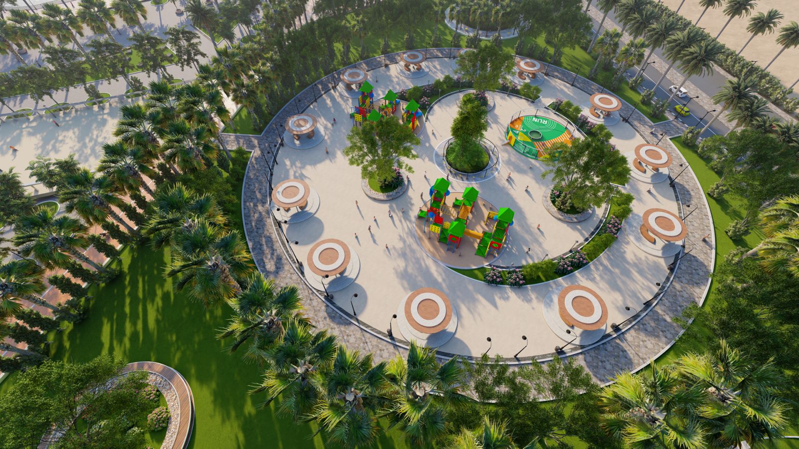 Basra Airport Triangle Garden