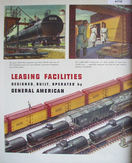 Vintage 1953 ad for General American Transportation Co. Illustrated by John C Howard.