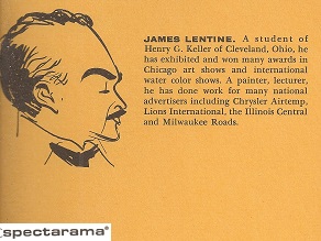 James Lentine  - Nine Illustrators Bio with illustration of the artist