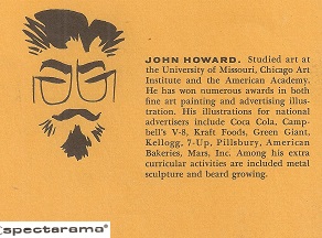 John C Howard -  - Nine Illustrators Bio with illustration of the artist