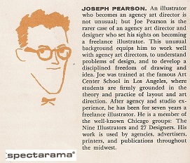 Joseph Person  - Nine Illustrators Bio with illustration of the artist
