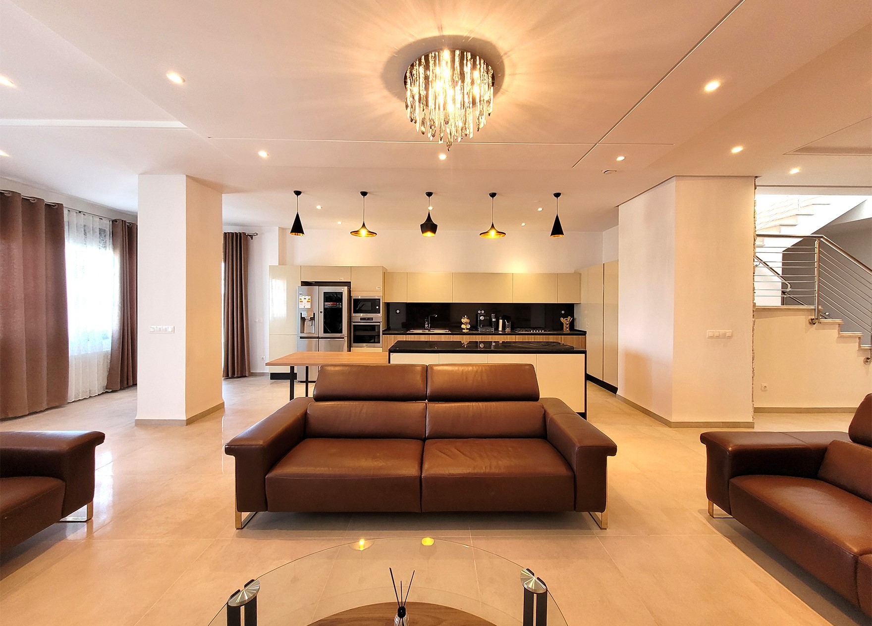 living room residence el djenane, AMK hebbache real estate Real Estate Developer Algiers real estate promotion in algiers