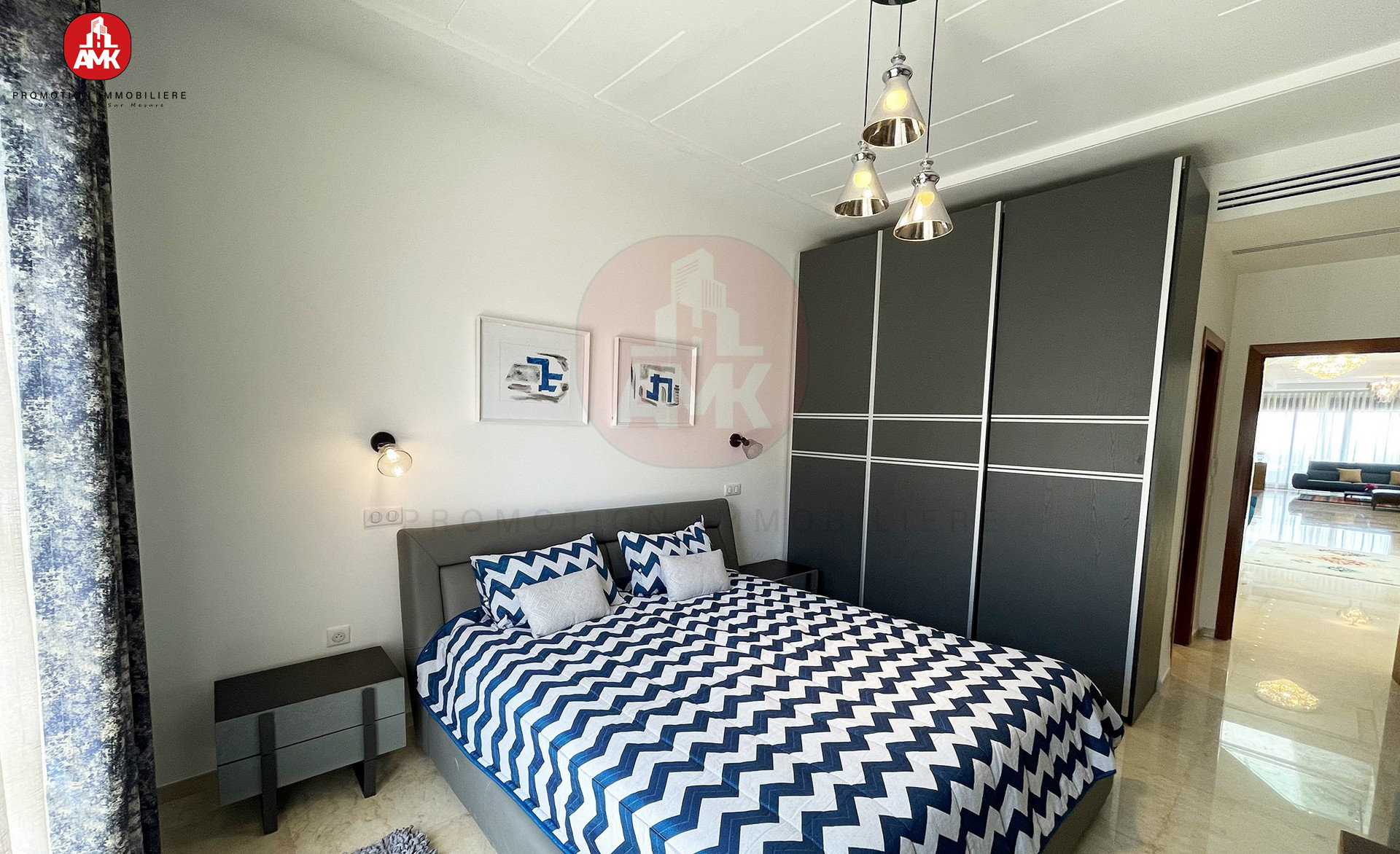 apartment bedroom, AMK hebbache real estate Real Estate Developer Algiers real estate promotion in Algiers