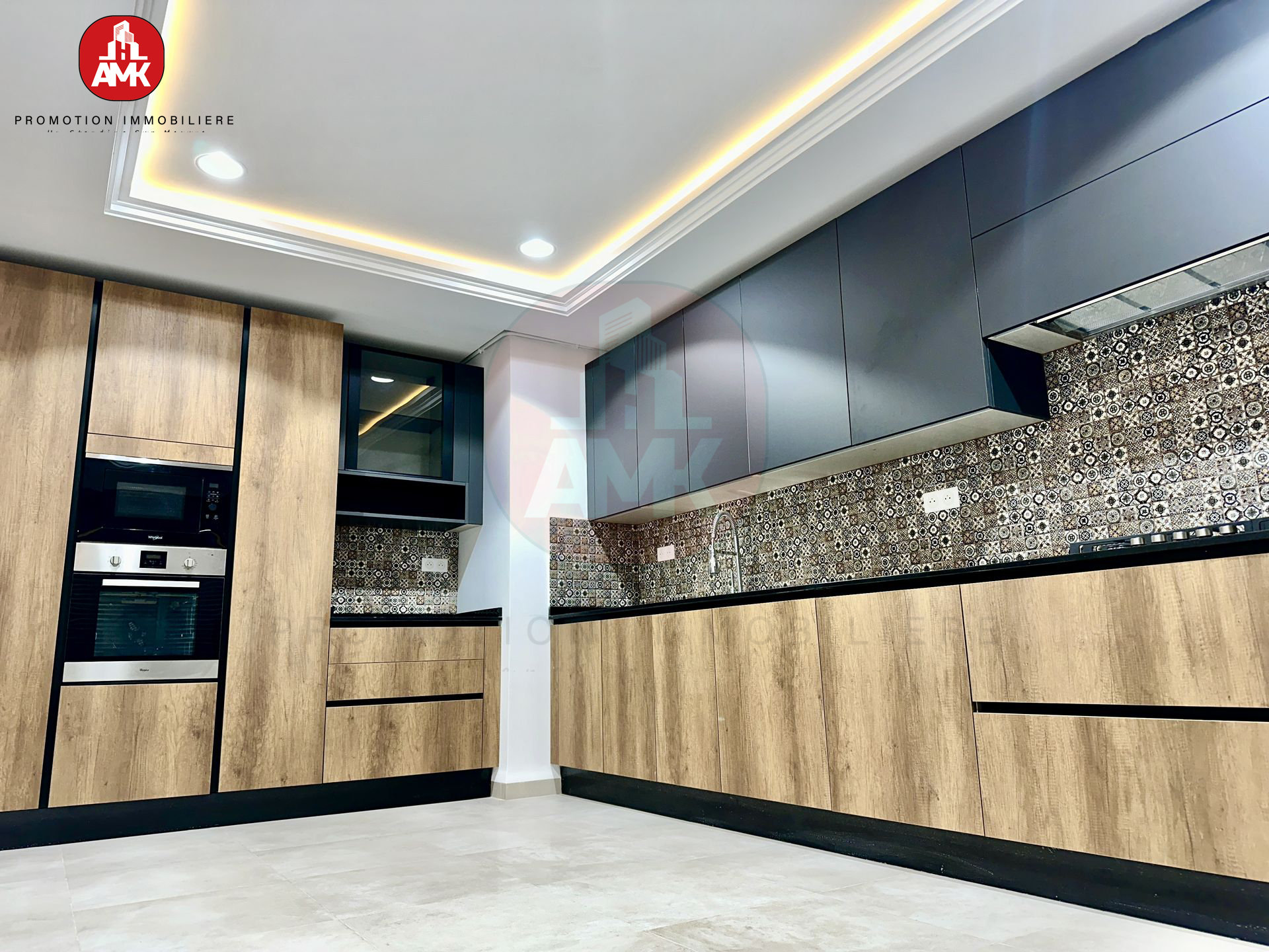 equipped kitchen, AMK hebbache real estate Real Estate Developer Algiers real estate promotion in Algiers