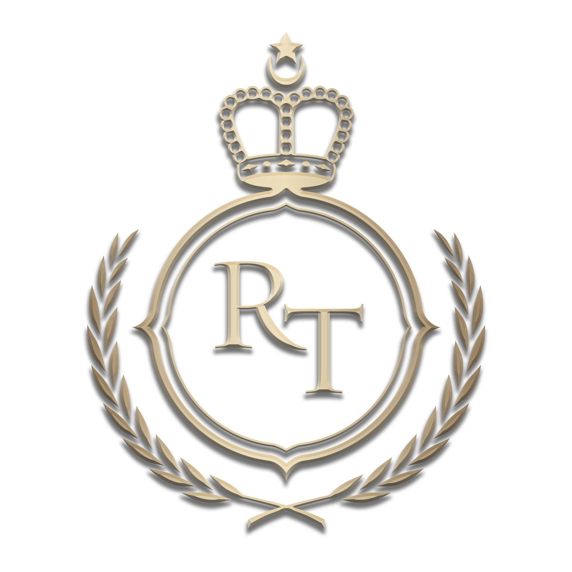 Logo Royal Trust with letters RT inside a crown and laurel circle – part of the RCCG Group, Royal Trust manages regulated trust structures, foundations, and governance solutions for long-term wealth protection.