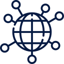 Royal Market Platform icon illustrating a global OTC, custodian and market maker network operating inside the R-Bridge settlement ecosystem.