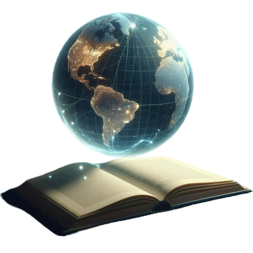 لوگوی سایت دانشگر با تصویر کتاب و کره زمین