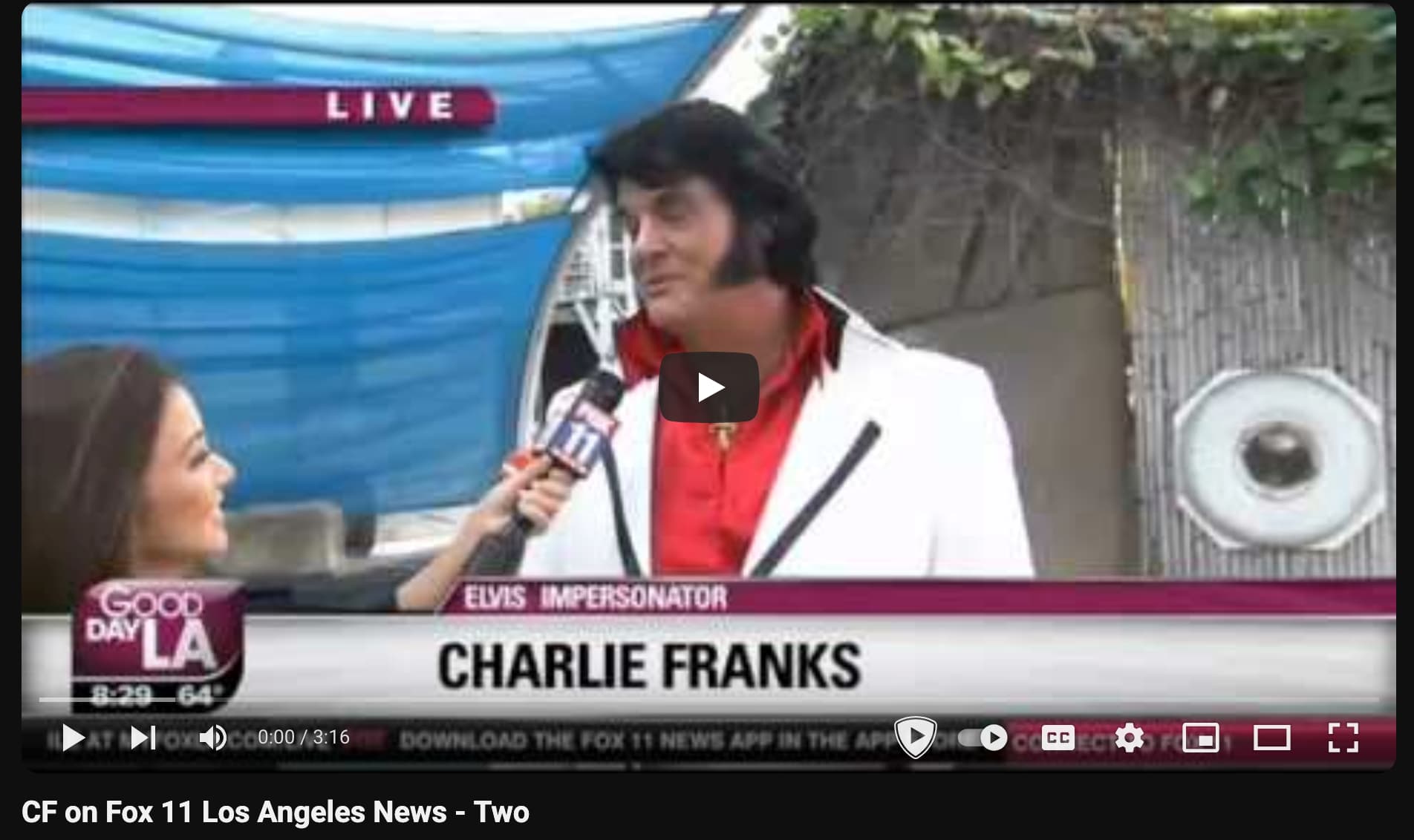 Charlie on Fox 11 LA