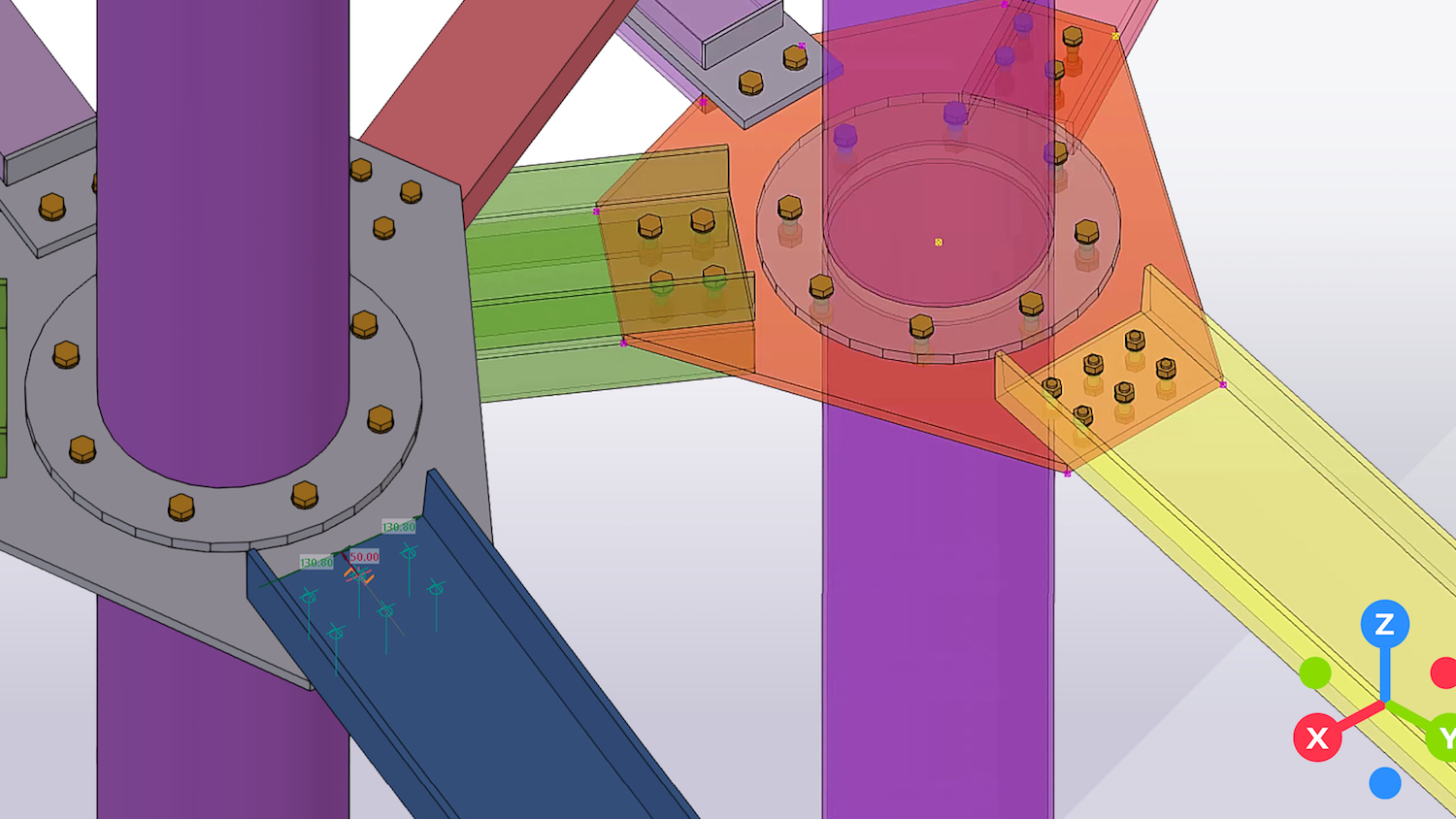 Steel structure detailed design