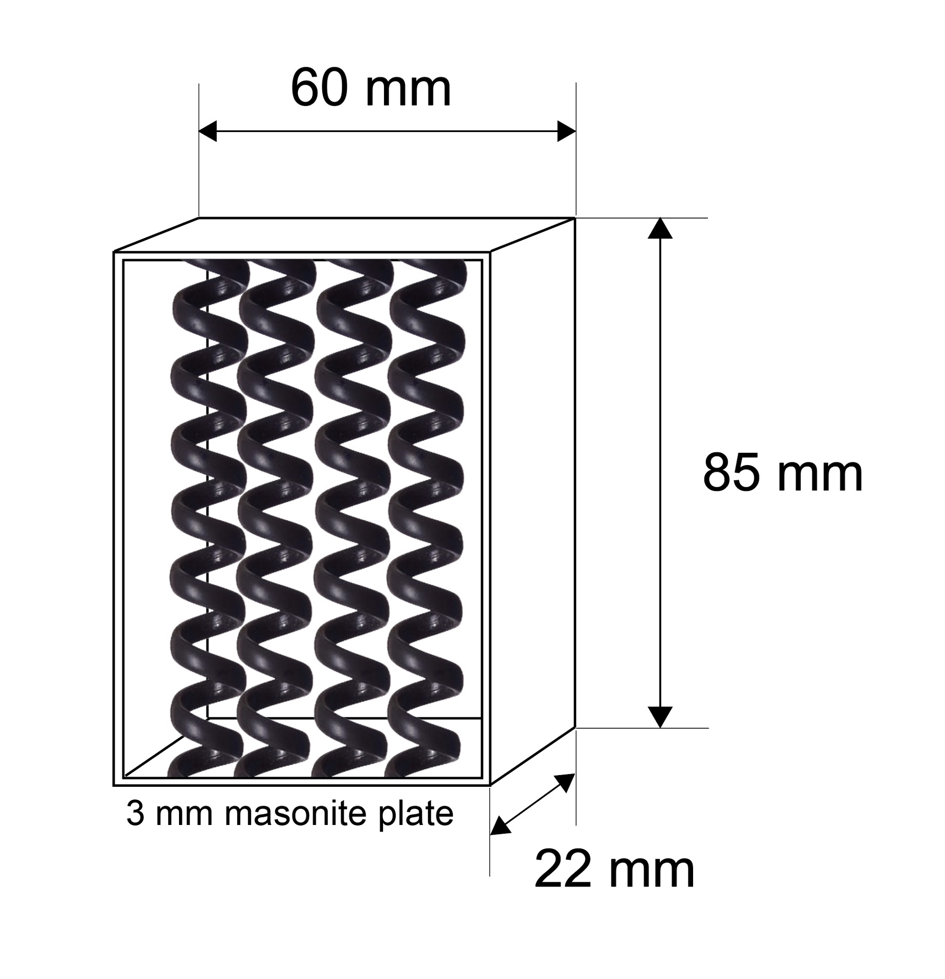 Box to hide the coiled cables