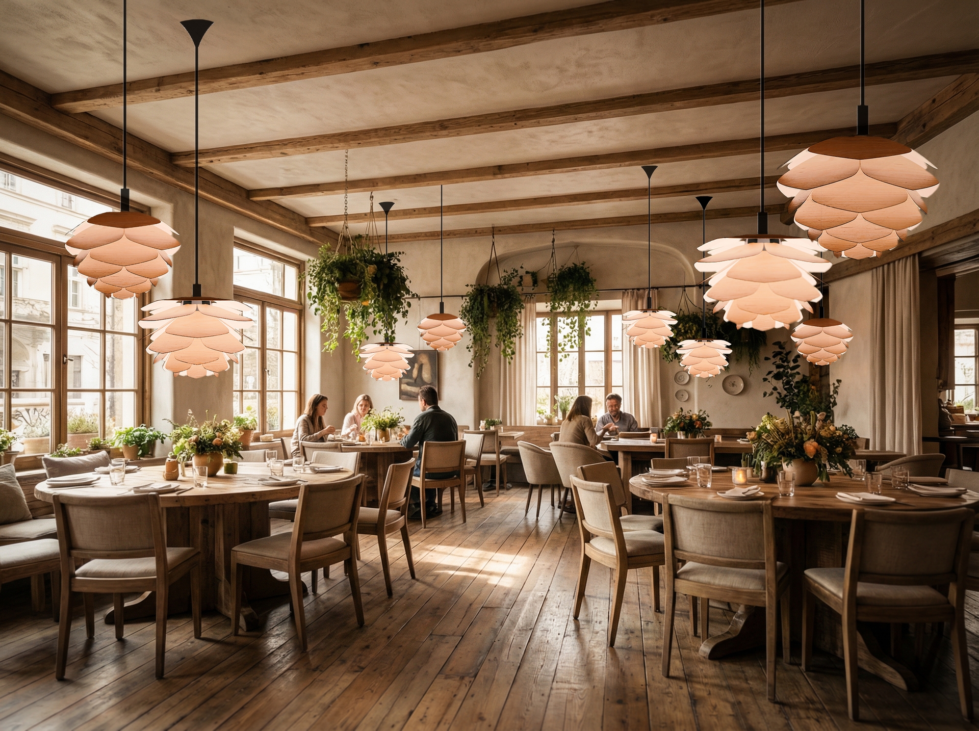Pine Cone Lamp Restaurant Day
