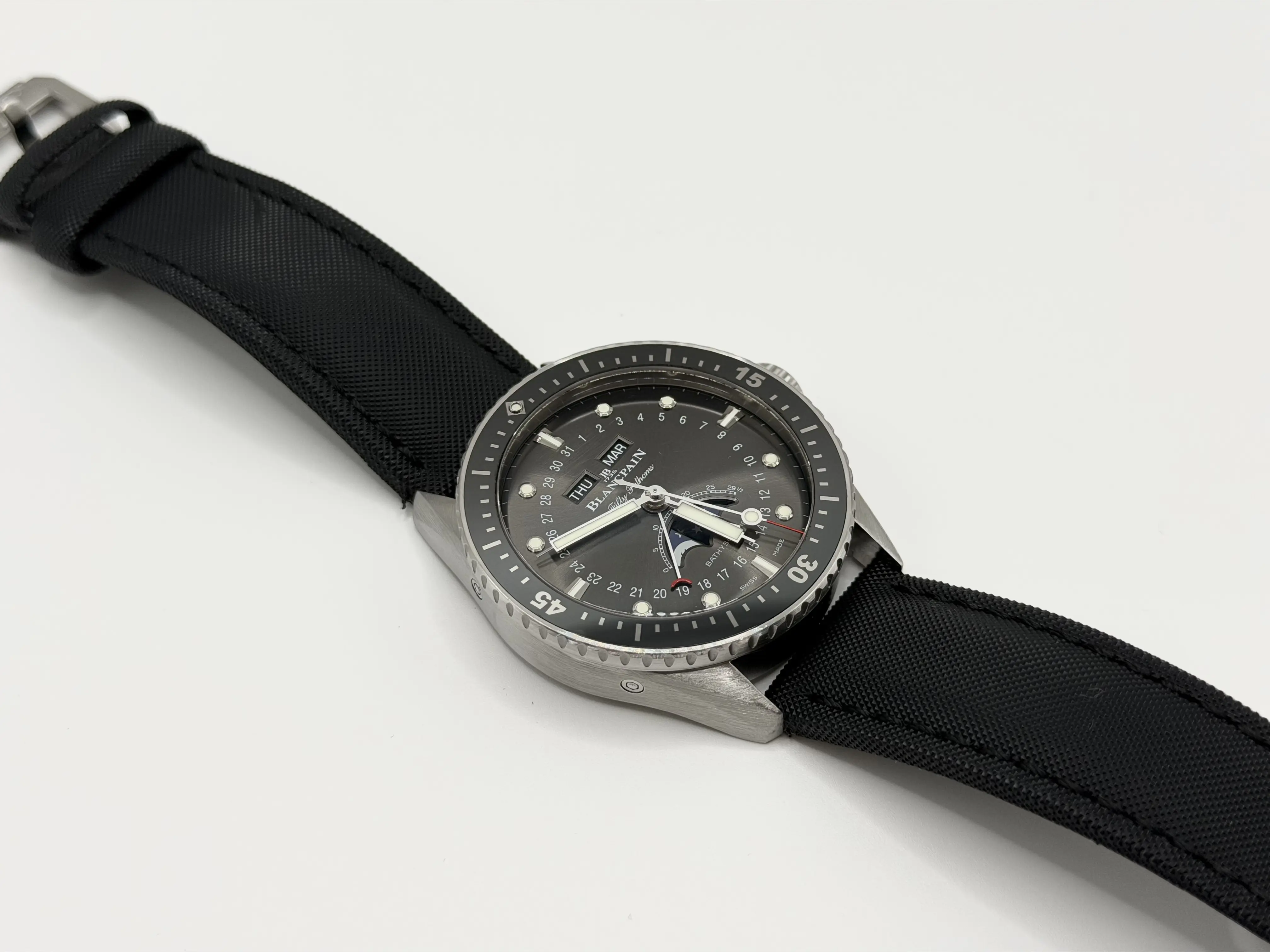 Blancpain fifty fathoms bathyscaphe quantième complet