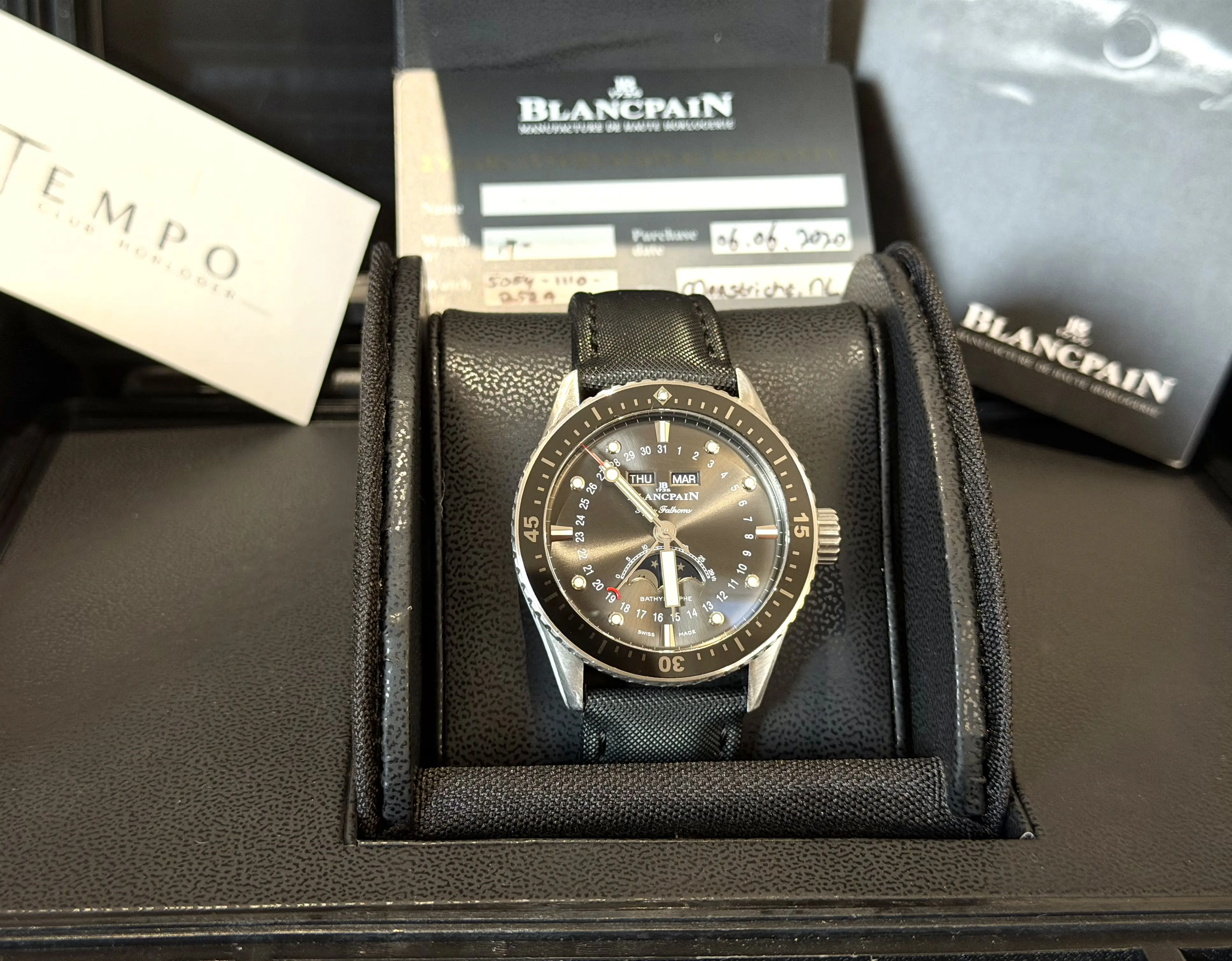 Blancpain fifty fathoms bathyscaphe quantième complet