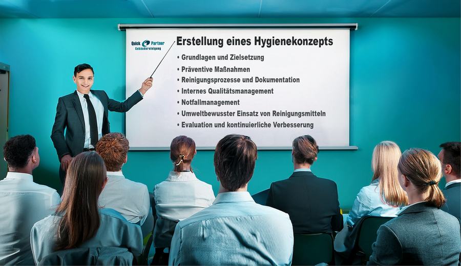Schulung des QuickPartner-Teams zu Hygienestandards