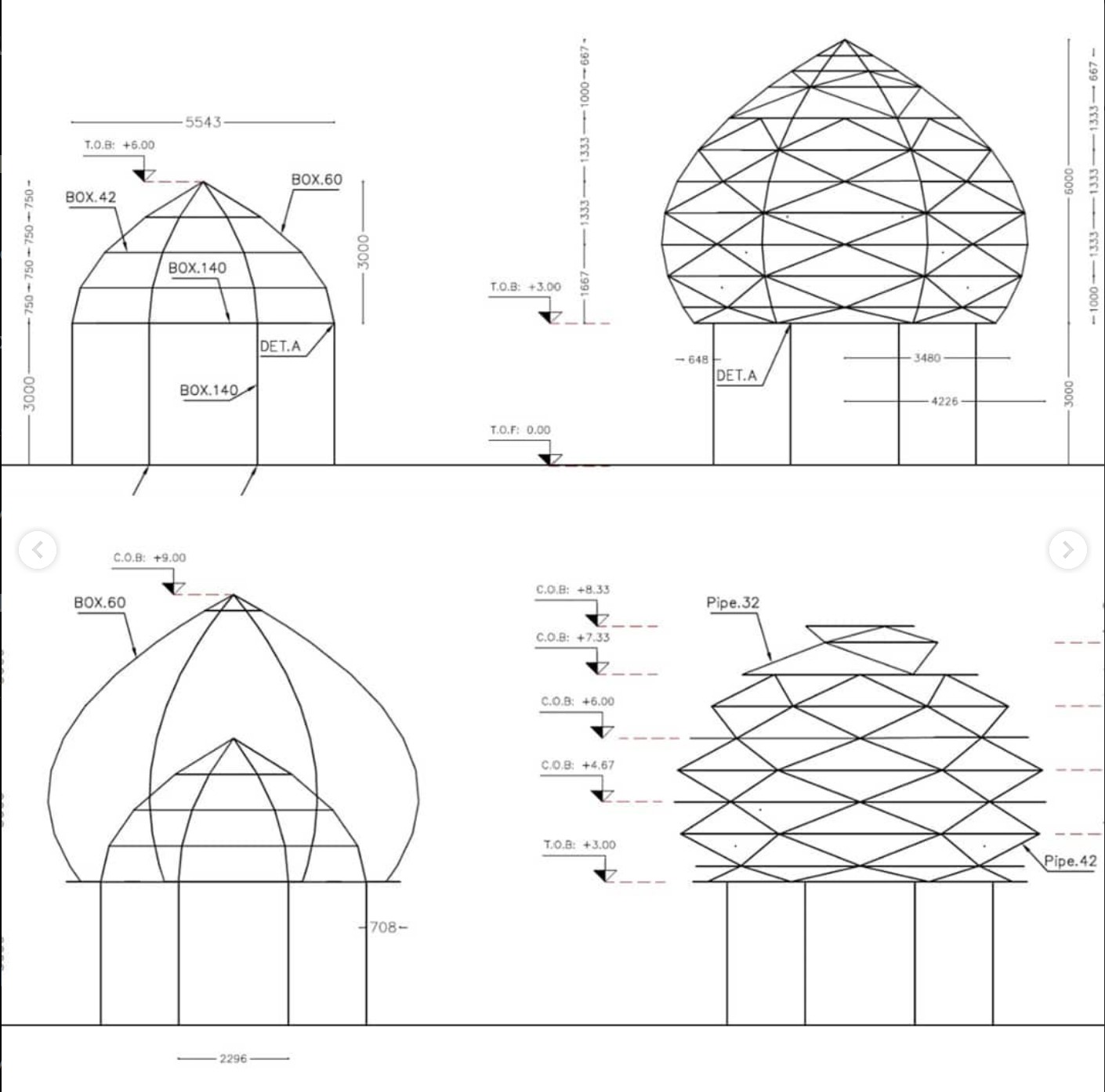 Double shell dome