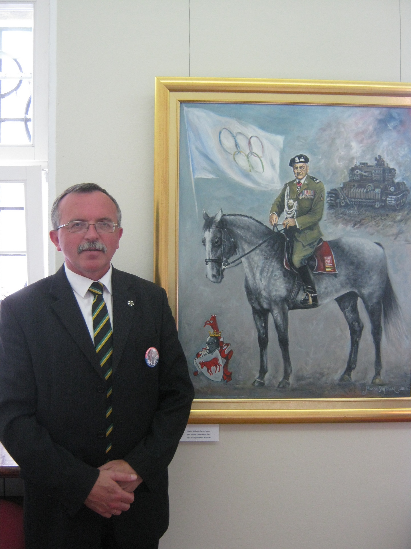 Przy portrecie gen. Michała Gutowskiego w Grudziądu