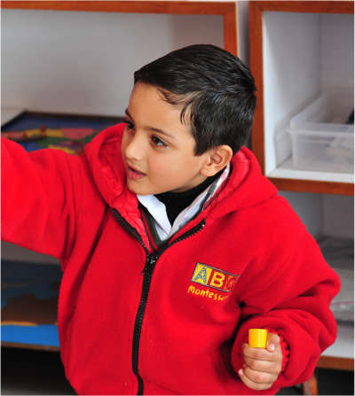 Montessori Child  with Great Confidence