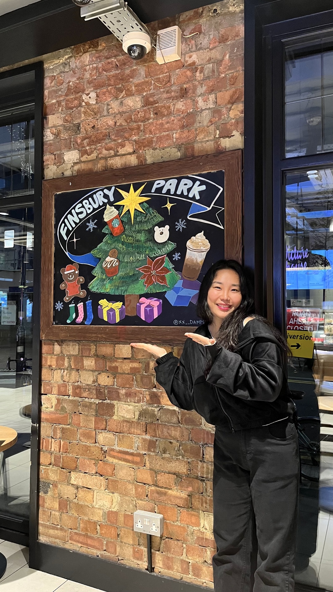 Starbucks blackboard work