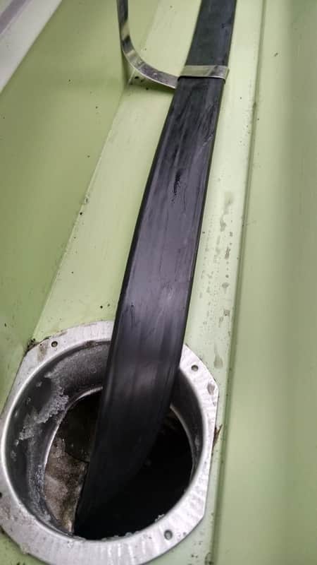 Mise hors gel de gouttière