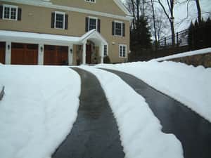 Mise hors gel d&apos;allée de garage