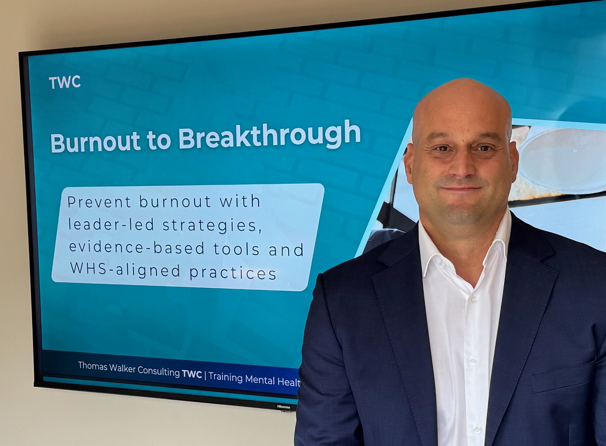 Photo of Thomas training burnout to breakthrough