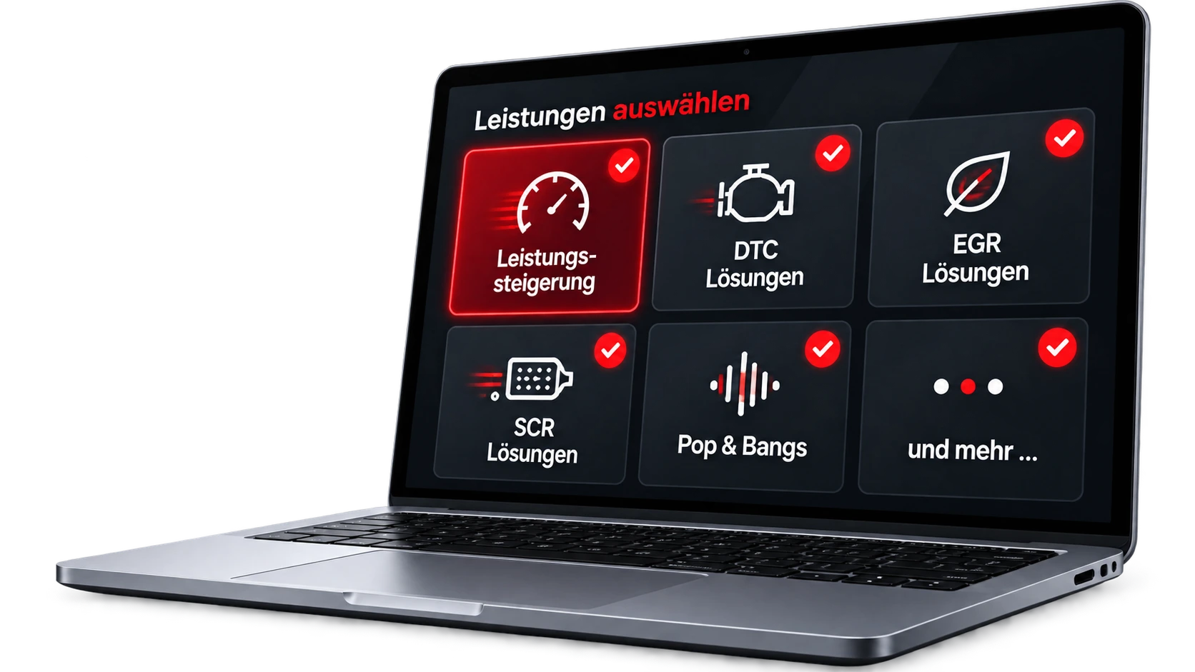 Tuning-Optionen auswählen