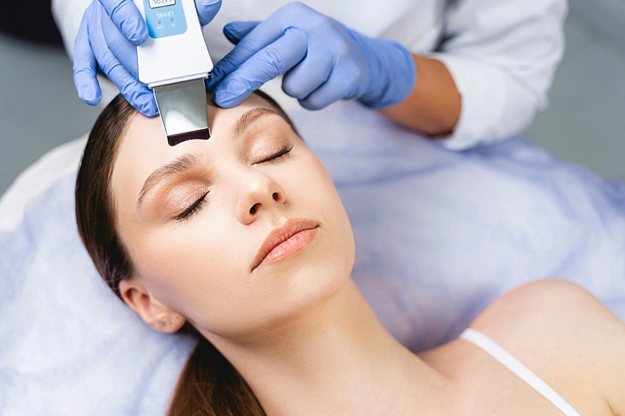 doctor performing nasal surgery