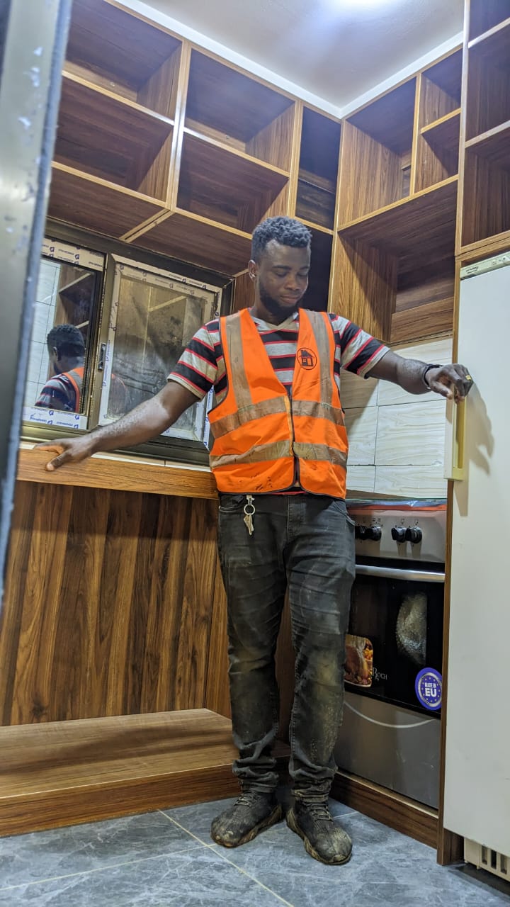 réalisation de cuisine moderne encours