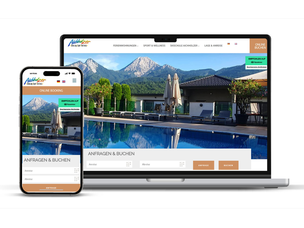 Webdesign für Tourismus und Gastgeber