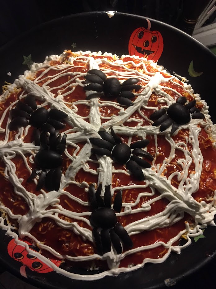 Spider Taco Dip