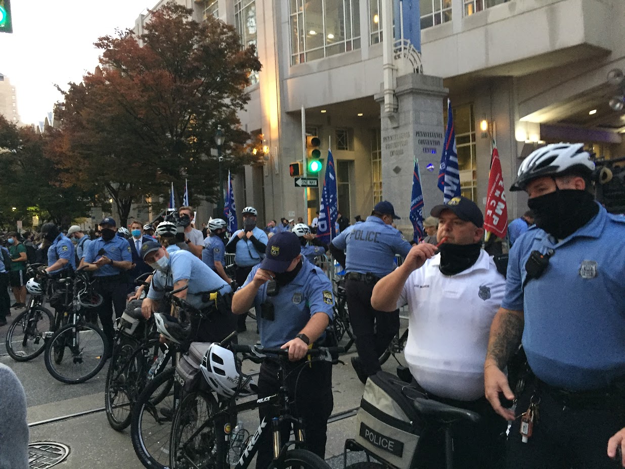 There were always a million people around and many police outside