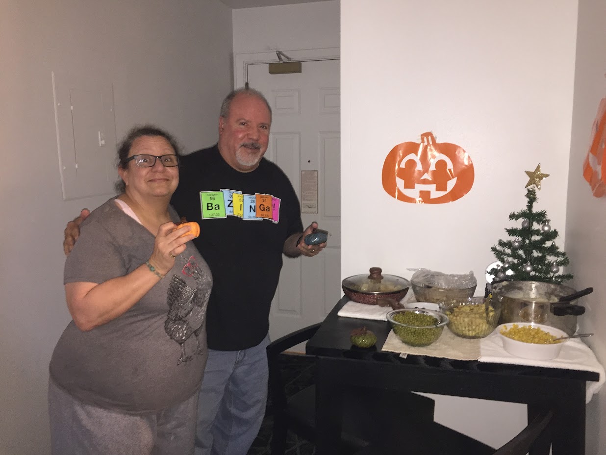 Only four of us had Thanksgiving in hotel