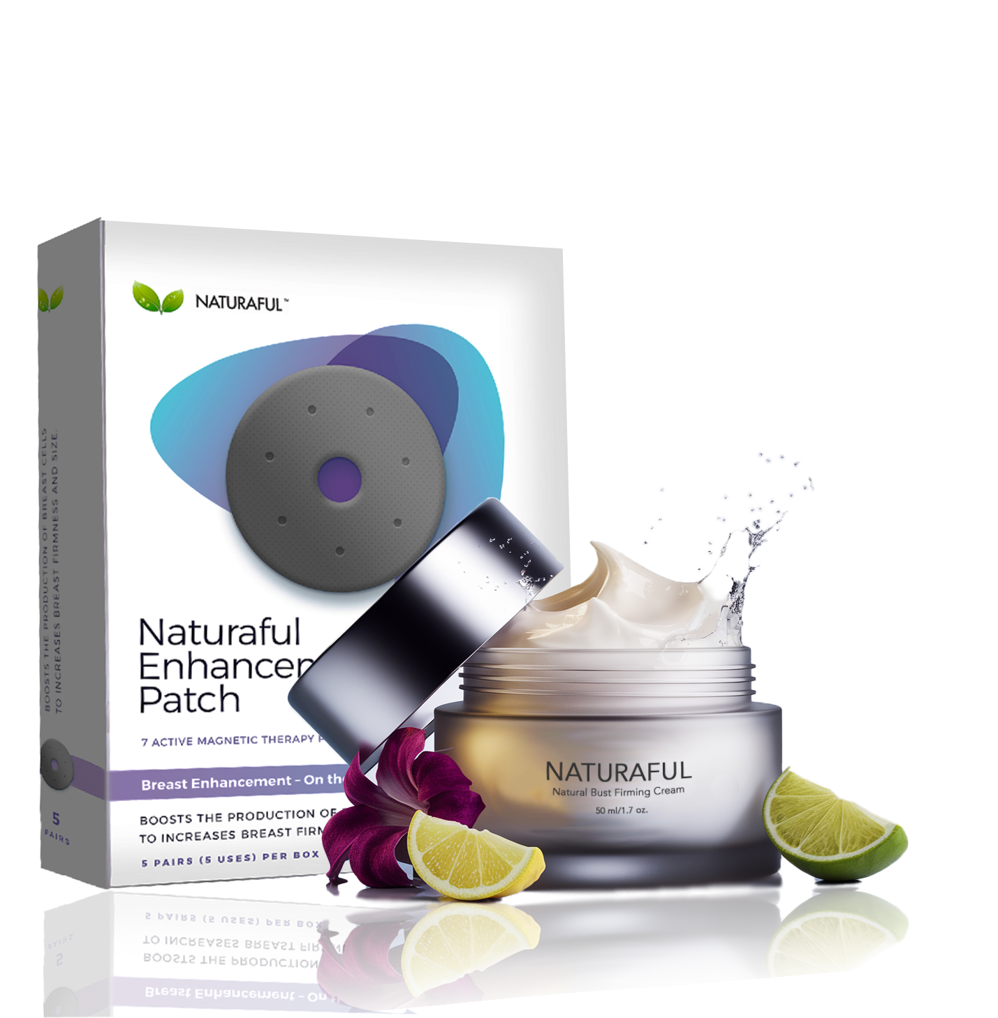 Naturaful Bust Firming Cream and Patches Bundle