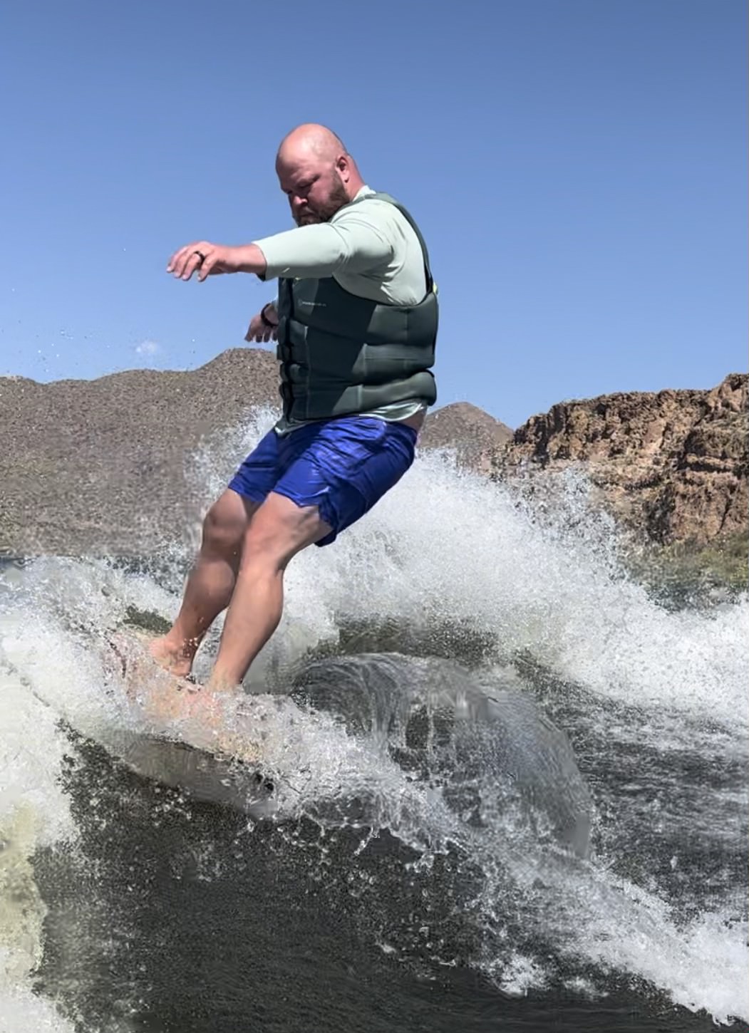 wakeboard surfer canyon lake