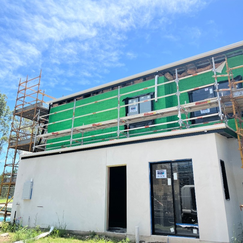 Image of installed aluminium scaffolding
