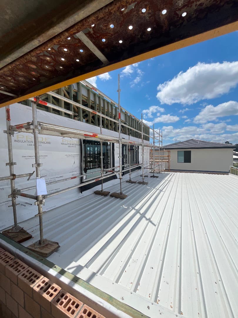 Image of installed aluminium scaffolding
